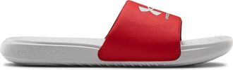 Under Armour Mens UA M Ansa Fix SL Slide Sandal, Halo Gray Red Halo Gray, 7 UK