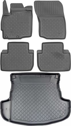 OEM Juego De Alfombrillas Para Coche Y Maletero Para Mitsubishi Outlander Iii Suv A Partir De Septiembre De 2012