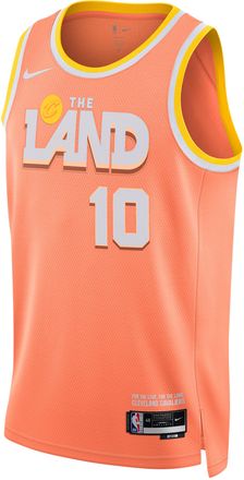 Nike Darius Garland Cleveland Cavaliers City Edition Nike Mens NBA Swingman Jersey in Orange | HM5977-838