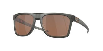 Oakley OO9100 Sunglasses Bundle: OO 9100 LEFFINGWELL 910002 Matte Grey Smoke and Large Red leash Accessory kit