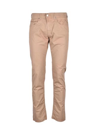 Replay Beige Straight-Leg Trousers With Mid-Rise Waist And Versatile Fit