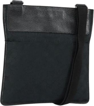 Gucci Pre-owned Cross Body Bags, female, Black, Size: ONE SIZE Pre-owned Vintage Canvas Cross Body Bag