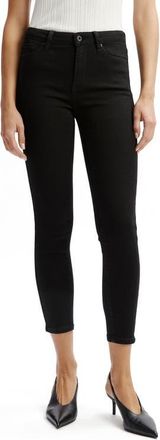 Bardot Bella Crop Skinny Jeans in Black at Nordstrom, Size 29