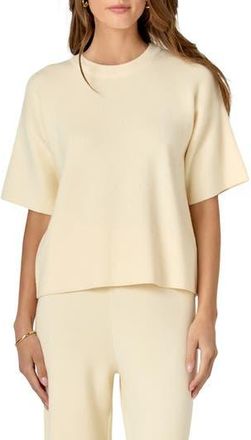English Factory Rib Elbow Sleeve Sweater in Ivory at Nordstrom Rack, Size X-Small