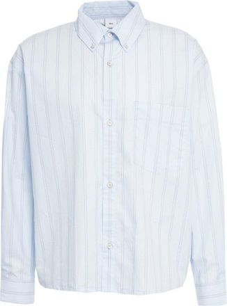 Won Hundred Button-Down Shirt With Classic Collar And Vertical Stripes