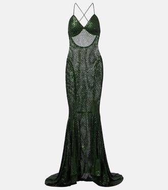 Norma Kamali Sequined gown