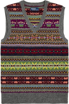 Polo Ralph Lauren Canotta con intarsio - Grigio