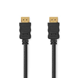 Nedis Cable Hdmi De Alta Velocidad Por Cable A Traves De Ethernet - Conector Hdmi Conector Hdmi 4k60hz Arc 18 Gbps 050 M Redondo Pvc Negro Label 202306088 2