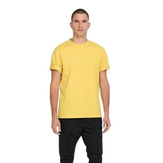 Only & Sons Only & Sons, Tops, Heren, Geel, XL, Fred RLX SS Tee