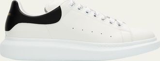 Alexander McQueen Mens Leather Oversized Sneakers