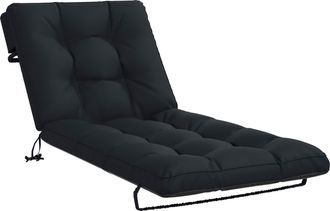 vidaXL Coj&iacute;n De Tumbona Vianen 100% Poli&eacute;ster Azul Oscuro Vidaxl