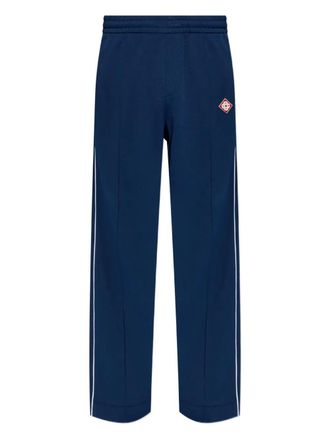 Casablanca logo-appliqu&eacute; track pants - Blue