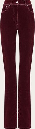 Ferragamo Women Five pocket trouser Red