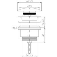 OEM Tap&oacute;n De Desag&uuml;e Universal Plateado Para Fregadero - Crezuo