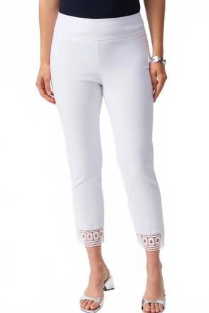 Joseph Ribkoff Millennium Cropped Pull-On Pants In White