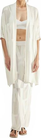 Liviana Conti Astrid Cotton Blend Cardigan In Pumice