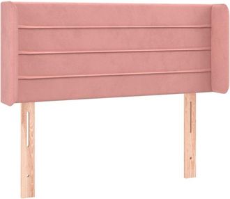 vidaXL Cabecero Con Led De Terciopelo Rosa 103x16x78/88 Cm Vidaxl