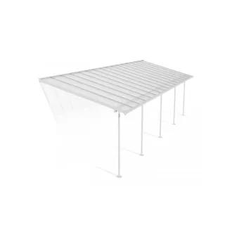 Palram Patio Cover Sierra 3 x 9.15 Clear - L924 x W299 x H305 cm - White
