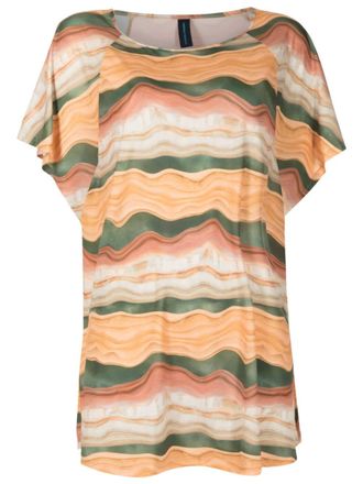 Lygia & Nanny Kala jurk met grafische print - Oranje