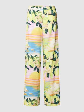 Edited Stoffhose mit Allover-Print Modell Corina in GELB, Gr&ouml;&szlig;e 36
