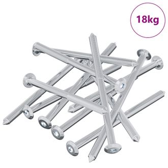 vidaXL Tornillo 1000 Pcs Plateado M6 X 100 Mm Acero Vidaxl
