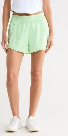 90 Degree by Reflex Lightstreme Sterling Running Shorts in Celadon/White at Nordstrom Rack, Size X-Large