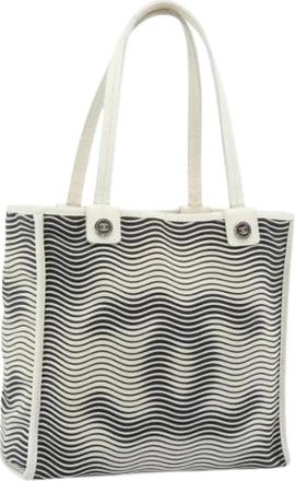 Chanel Pre-owned Vintage Canvas Tote - Dames - Vintage Shopper - Veelkleurig - ONE Size - Leer - Vintage