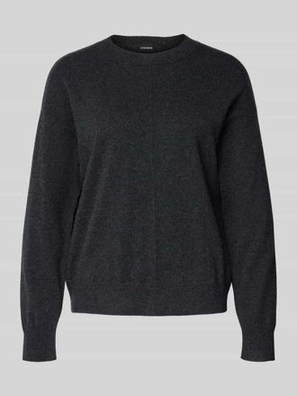 HUGO BOSS Relaxed Fit Strickpullover aus reinem Kaschmir Modell FASCONA in Black, Gr&ouml;&szlig;e L
