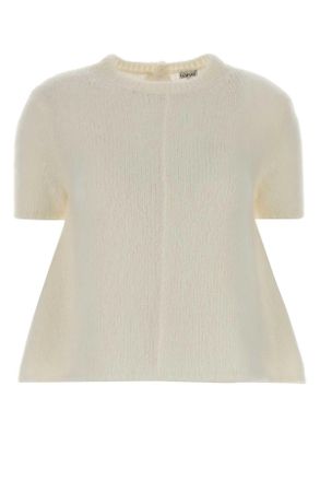 Loewe Ivory Stretch Mohair Blend Sweater