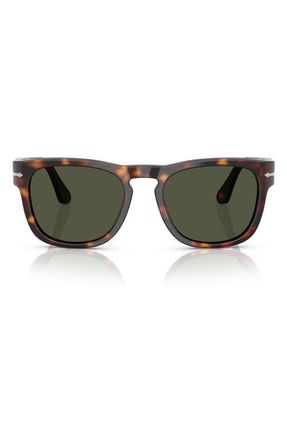 Persol Elio 54mm Square Sunglasses in Havana /Green at Nordstrom