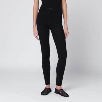 Fear of God Black leggings in stretch Waffle fabric