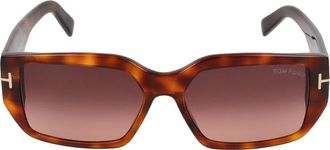 Tom Ford Stijlvolle zonnebril - unisex - Zonnebrillen - Bruin - 56 MM - Accessoires