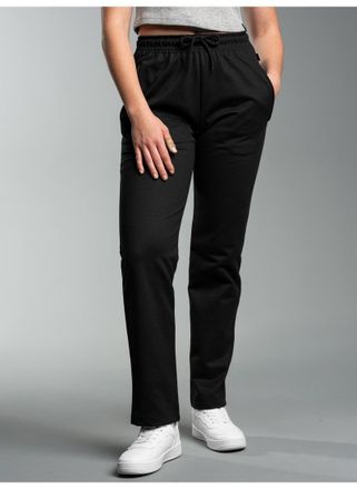 Trigema Sweathose TRIGEMA TRIGEMA Freizeithose aus Sweat-Qualit&auml;t, Damen, Gr. 4XL, US-Gr&ouml;ssen, schwarz, 70% Baumwolle, 30% Polyester, Hosen Sweathose