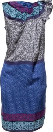 Emporio Armani Abito midi con stampa - Blu