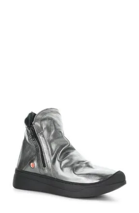 Softinos Abil Platform Wedge Bootie in 009 Graphite Laminat at Nordstrom Rack, Size 9-9.5Us / 40Eu