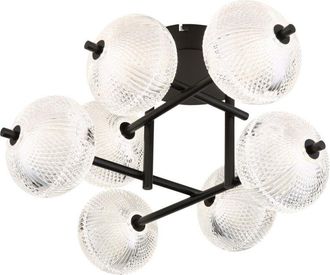 Globo Lighting Plaf&oacute;n - Aida - Negro - Vidrio - L&aacute;mpara De Vidrio De
