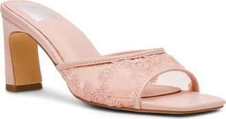 Dolce Vita Lennie Embroidered Mesh Mule Sandal in Blush at Nordstrom Rack, Size 5.5