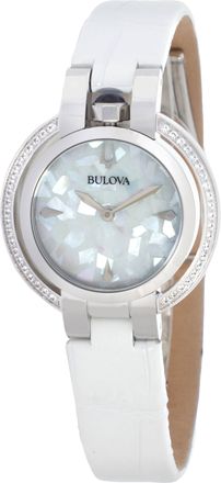 Bulova Rubaiyat Winter Quartz White Dial Ladies Watch 96R254