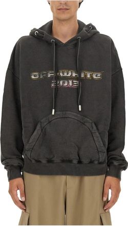 Off-white Digit Bacchus Dbl String Hoo - Heren - Hoodies - Zwart - M - Hoodies & sweatvesten