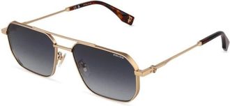 Police Splu 74 0349 Zonnebril - Heren - Zonnebrillen - Geel - 58 MM - Accessoires