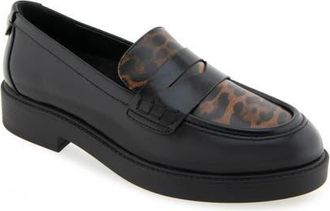 Aerosoles Poeta Penny Loafer in Black/Tobacco Multi at Nordstrom, Size 7.5