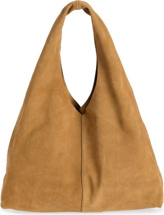 Mango Joel Suede Shoulder Bag in Medium Brown at Nordstrom