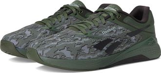 Reebok Nano X5 Athletic Shoes Breakaway Green/Washed Black/Grey 3 : Mens 10 - Womens 11.5 Medium, Rubber