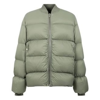 Rick Owens Klassieke Flight Jacket - Heren - Jassen - Groen - Maat: S Katoen