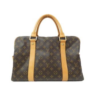 Louis Vuitton Brown Marron Coated Canvas Boston Bag (Pre-Owned)