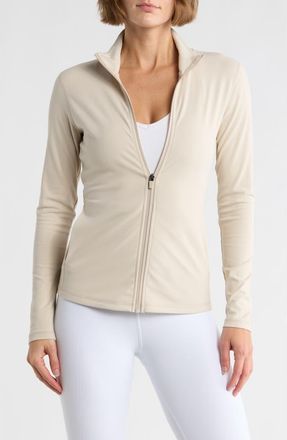 Yogalicious Ultra Lush Cloud Drift Full Zip Jacket in Shadow Rock at Nordstrom Rack, Size X-Small