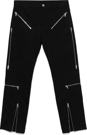 Rick Owens Slim-fit Trousers, male, Black, M, Black Utility Cargo Trousers