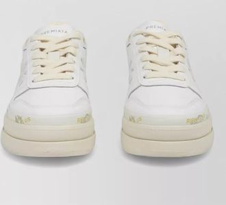 Premiata leather low-top sneakers