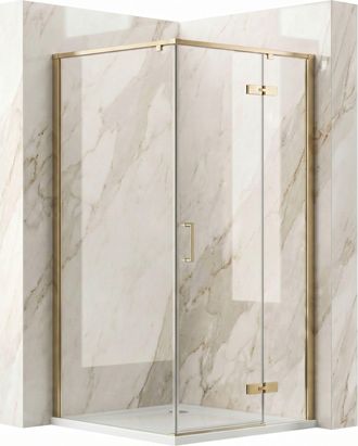 Rea Cabina De Ducha Rea Bruno Brush Gold 90x90