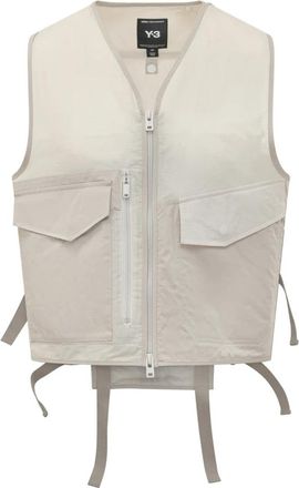 Yohji Yamamoto Tactical Utility Vest - Heren - Bodywarmers - Beige - S - Nylon - Jassen